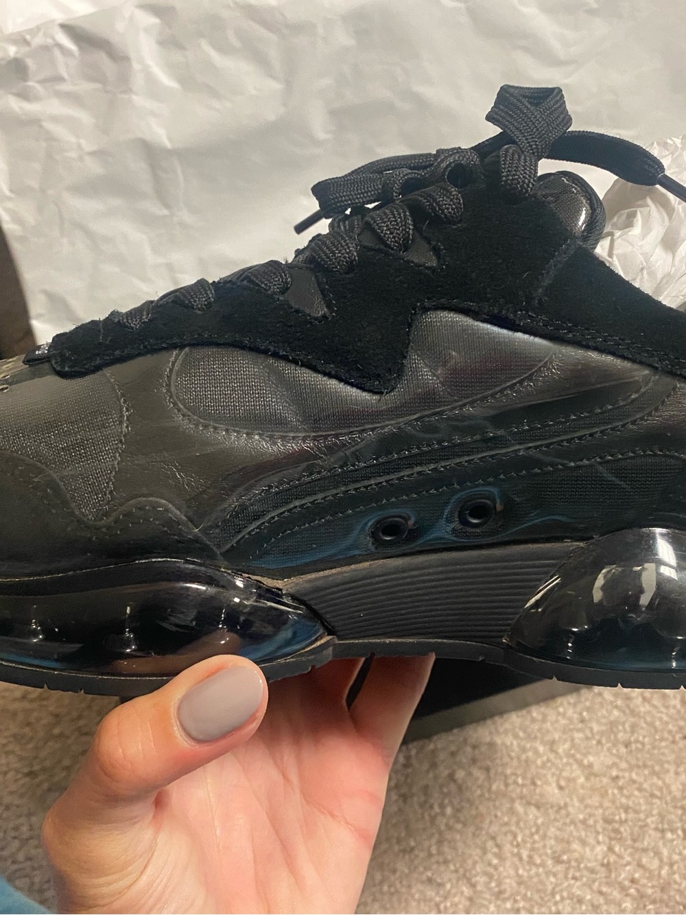 Alexander Wang Black Stadium Sneakers Shoes Like New, Box, Dustbag